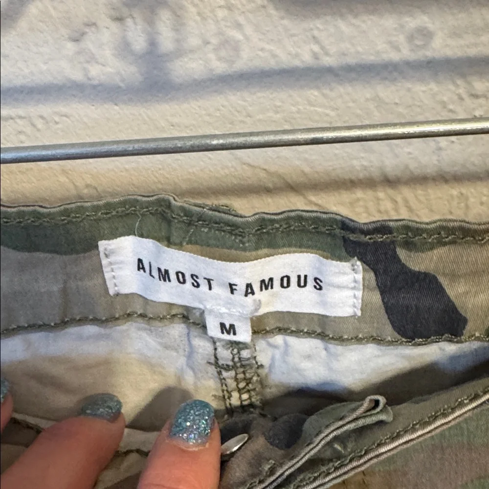 Almost Famous Camouflage Pants size medium. Lower rise. - Picture 3 of 15
